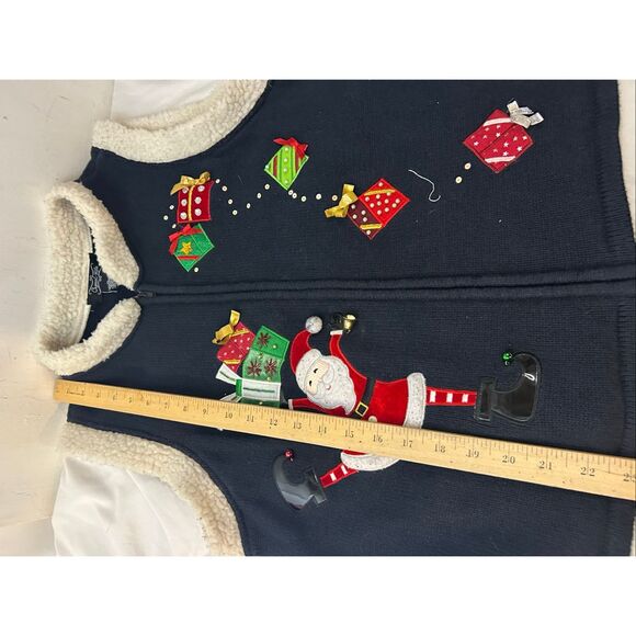 Crystal Kobe xl Christmas Zipper Vest Santa - Picture 8 of 8